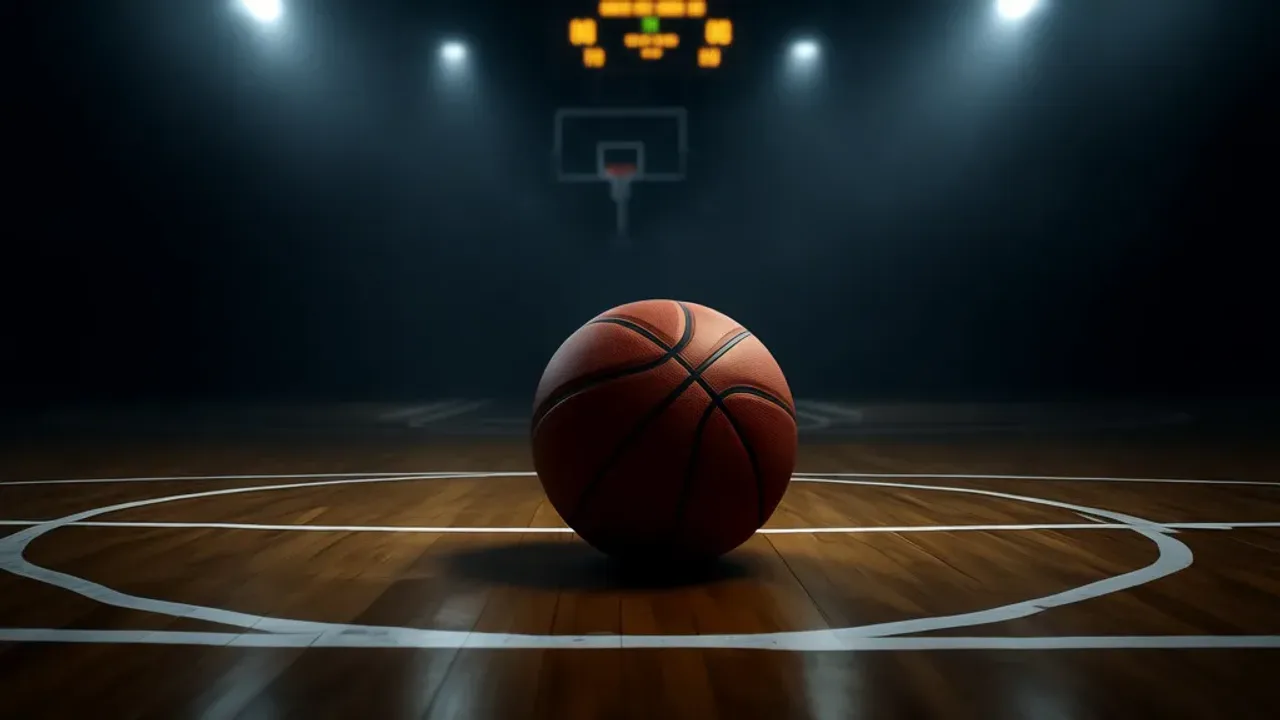 Czy w koszykówce może być remis? Podstawowe zasady i dogrywka w meczu Tablica wyników w hali sportowej ilustrująca pytanie czy w koszykówce może być remis po zakończeniu meczu.