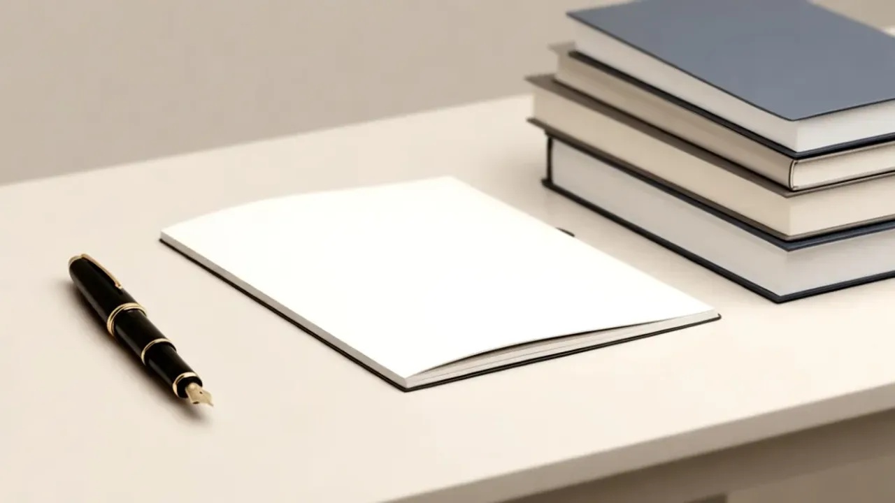 Rozprawka po angielsku: jak napisać for and against essay na maturę? Otwarty zeszyt z planem pracy na biurku, który pokazuje jak poprawnie napisać rozprawka po angielsku na maturę.