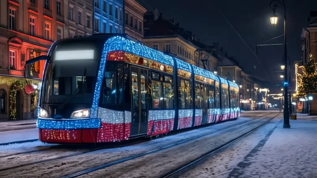 Świąteczny tramwaj Warszawa: Rozkład jazdy, mapa i lokalizacja GPS 2025